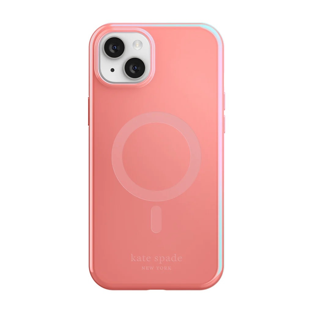 Kate Spade New York  High Gloss Protective Hardshell Case for Magsafe iPhone 14 Plus - Grapefruit