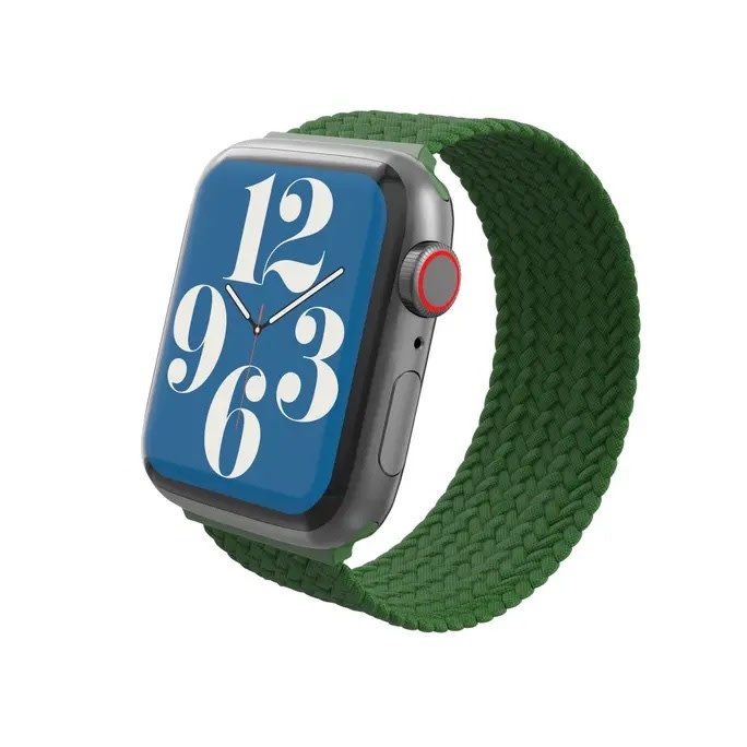 Gear4 Braided Nylon Band for Apple Watch 38/40/41/42 (series 10 ONLY)mm Medium (fits 150-165mm wrists) Forest Green WSL