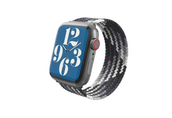 Gear4 Braided Nylon Band for Apple Watch 44/45/46/49mm Medium (fits 175-190mm wrists) Storm WSL