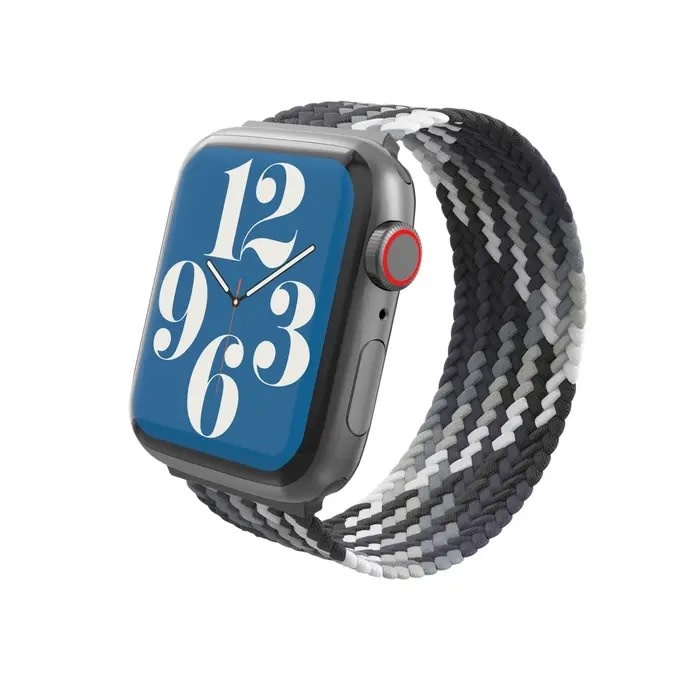 Gear4 Braided Nylon Band for Apple Watch 44/45/46/49mm Medium (fits 175-190mm wrists) Storm WSL