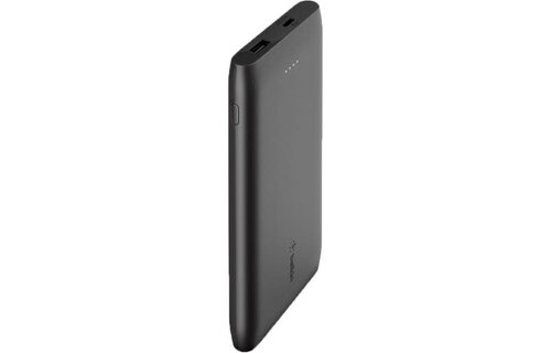 Belkin BOOST↑CHARGE™ Multi-Port Power Bank (1 x USB-C 18W/1 xUSB-A 12W) (10,000 mAh, Black) w/USB-C to USB-C cable