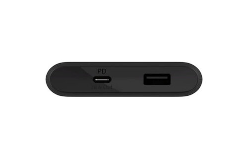 Belkin BOOST↑CHARGE™ Multi-Port Power Bank (1 x USB-C 18W/1 xUSB-A 12W) (10,000 mAh, Black) w/USB-C to USB-C cable