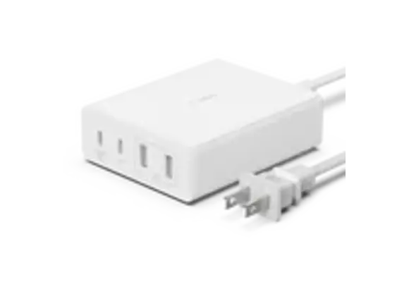 Belkin BOOST↑ CHARGE Pro 108w 4 Port GaN Wall Charger(2x USB-C, 2 x USB-A) White