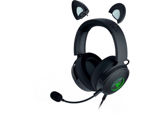 Razer Kraken Kitty Edition V2 Pro Wired RGB Headset w/ USB-A connection Black