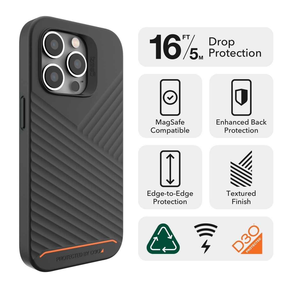 Gear4 Denali Snap Case with Magsafe for iPhone 14 Pro  Green