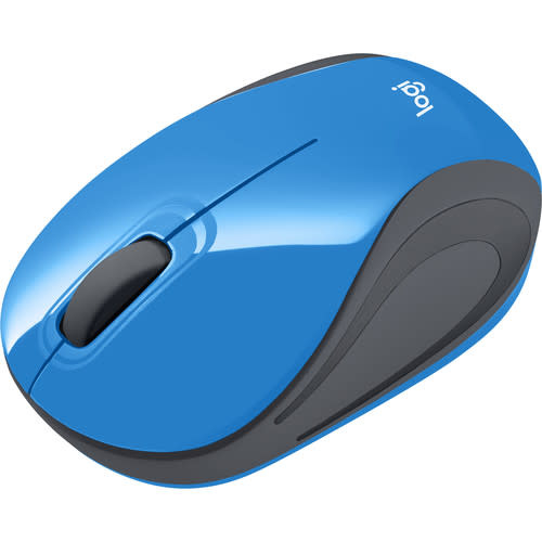 Logitech M187 Wireless Mouse - Blue (requires USB port)