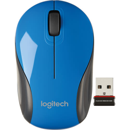 Logitech M187 Wireless Mouse - Blue (requires USB port)