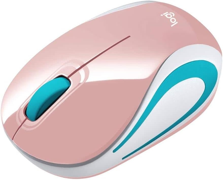Logitech M187 Wireless Mouse - Blossom Pink (requires USB port)