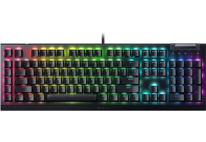 Razer - BlackWidow V4 X Full Size Wired Mechanical Yellow  Switch Gaming Keyboard with Chroma RGB - Black