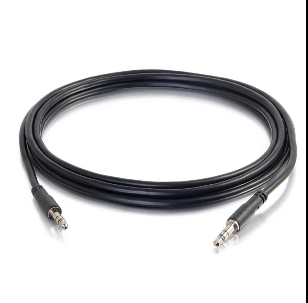 C2G 10ft Slim AUX 3.5mm Male to Male Cable
