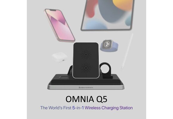 Adam Elements OMNIA Q5 5-in-1 Wireless Charge  Station Qi Compatible