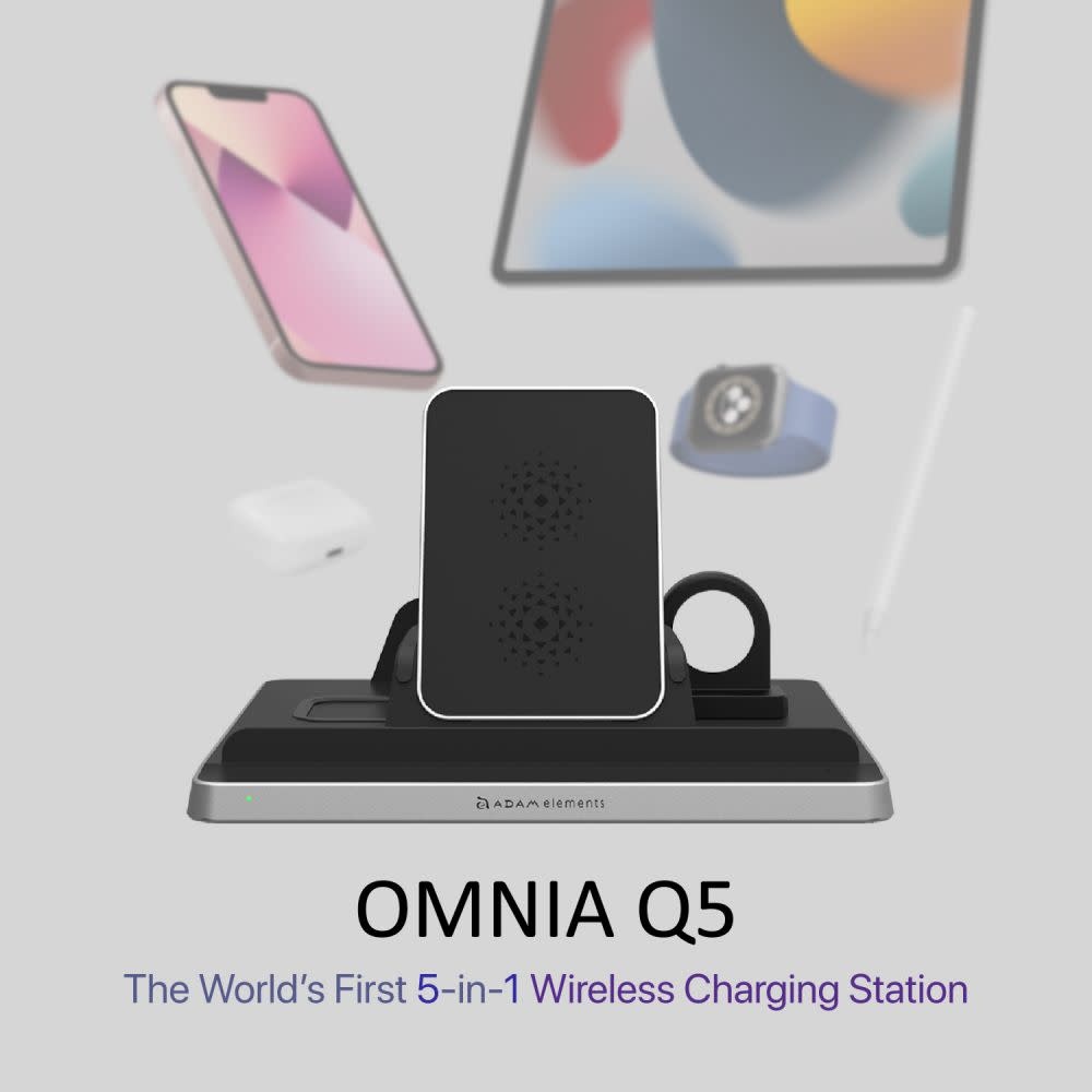 Adam Elements OMNIA Q5 5-in-1 Wireless Charge  Station Qi Compatible