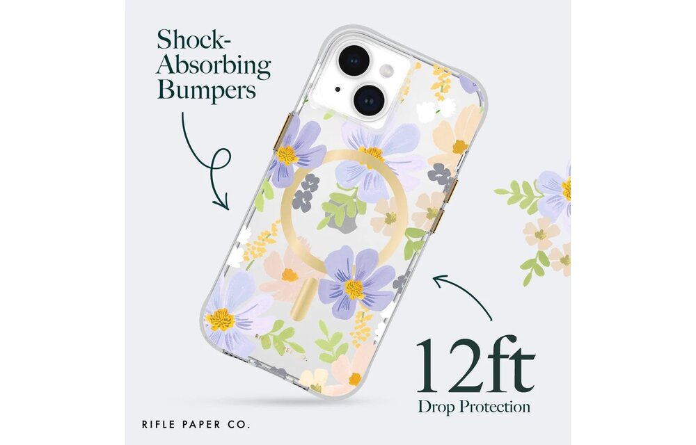 Case-Mate Rifle Paper Co. Pastel Marguerite MagSafe Case for iPhone 15/14/13