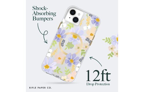 Case-Mate Rifle Paper Co. Pastel Marguerite MagSafe Case for iPhone 15 Plus