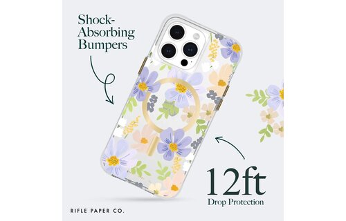 Case-Mate Rifle Paper Co. Pastel Marguerite MagSafe Case for iPhone 15 Pro Max