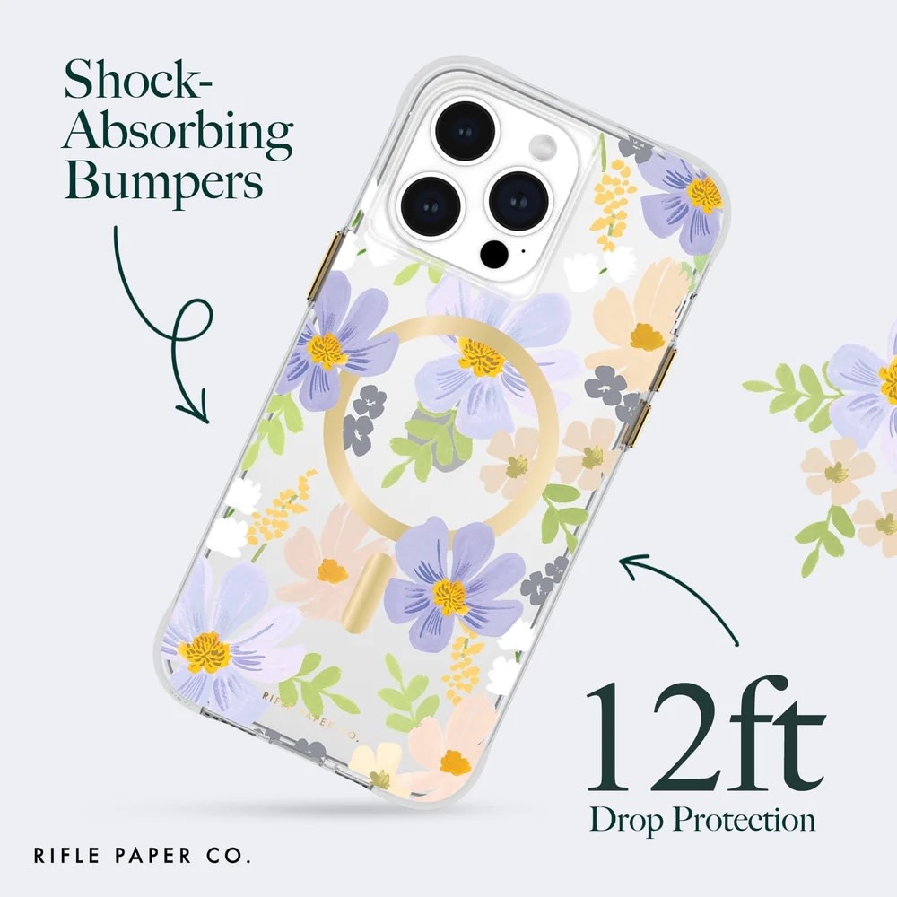 Case-Mate Rifle Paper Co. Pastel Marguerite MagSafe Case for iPhone 15 Pro Max