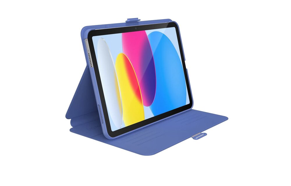 Speck Balance Folio Case for iPad 10th Gen - Grounded Purple/Sweater Gray/Whiite WHILE SUPPLIES LAST