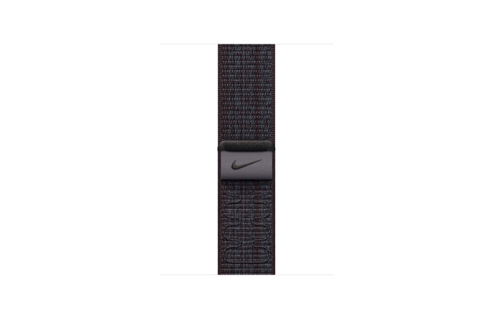 Apple Watch Band - 38/40/41/42mm (series 10 only) Black/Blue Nike Sport Loop (Fits 130-190mm wrists)