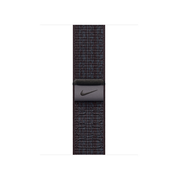 Apple Watch Band - 38/40/41/42mm (series 10 only) Black/Blue Nike Sport Loop (Fits 130-190mm wrists)