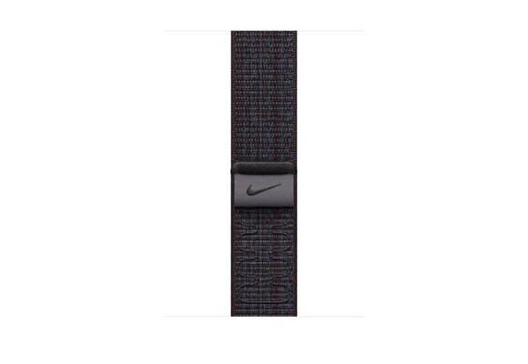 Apple Watch Band - 44/45/46/49mm Black/Blue Nike Sport Loop (Fits 145-220mm wrists)