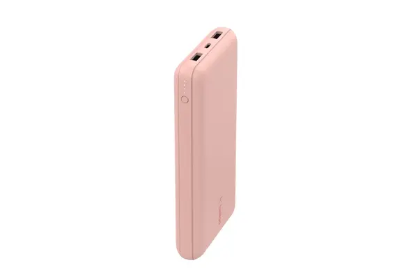 Belkin BOOST↑CHARGE™ USB-C /Dual USB-A PD Power Bank 20,000 mAh with USB-C to USB-A cable Rose Gold