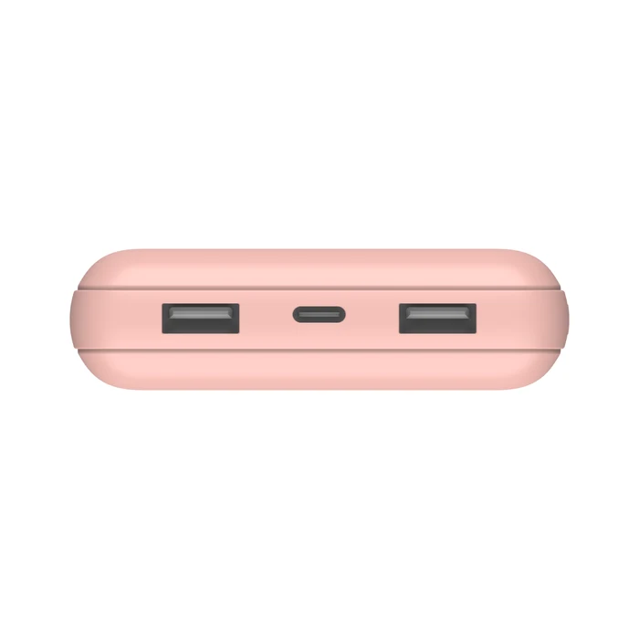Belkin BOOST↑CHARGE™ USB-C /Dual USB-A PD Power Bank 20,000 mAh with USB-C to USB-A cable Rose Gold