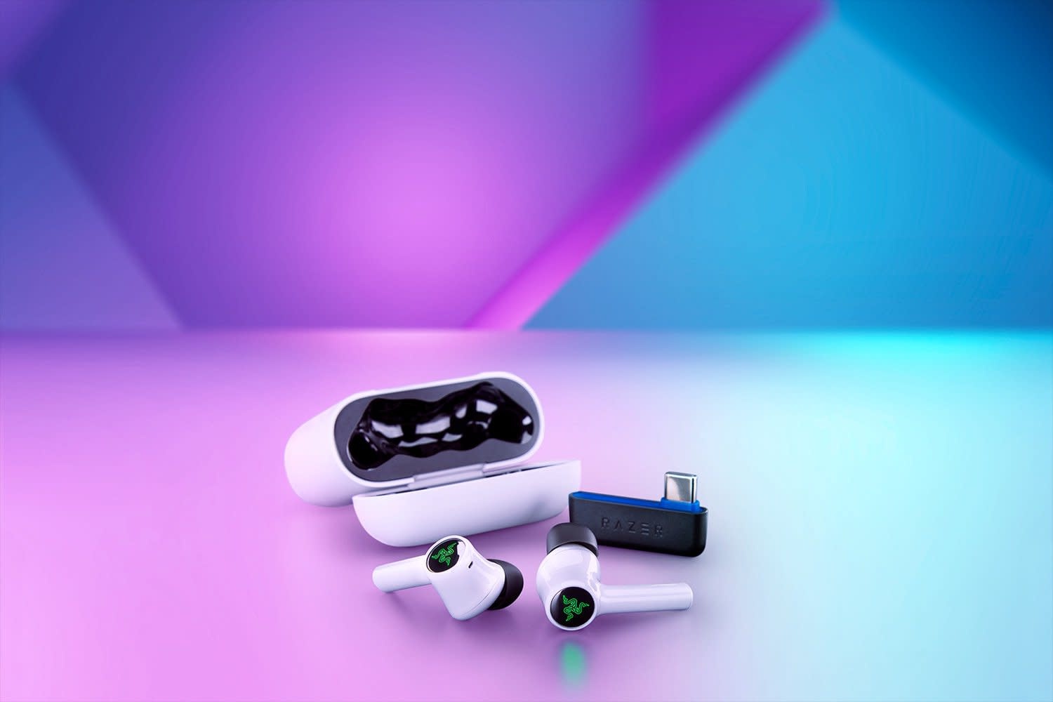 Razer Hammerhead Wireless PlayStation Licensed In-Ear MultiPlatform Gaming Earbuds White