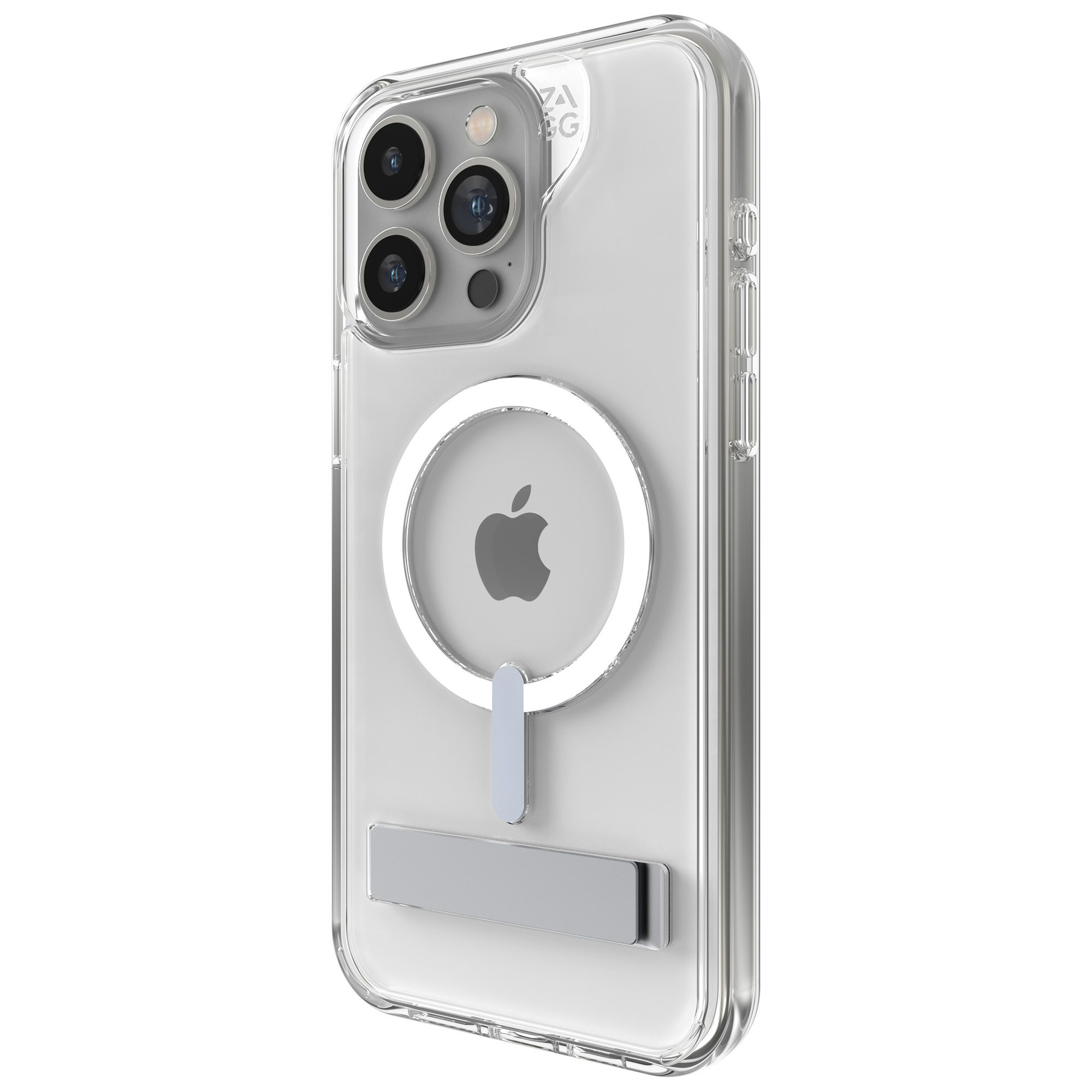 Gear4 Crystal Palace Snap Case w/ Kickstand with Magsafe for iPhone 15 Pro Max clear