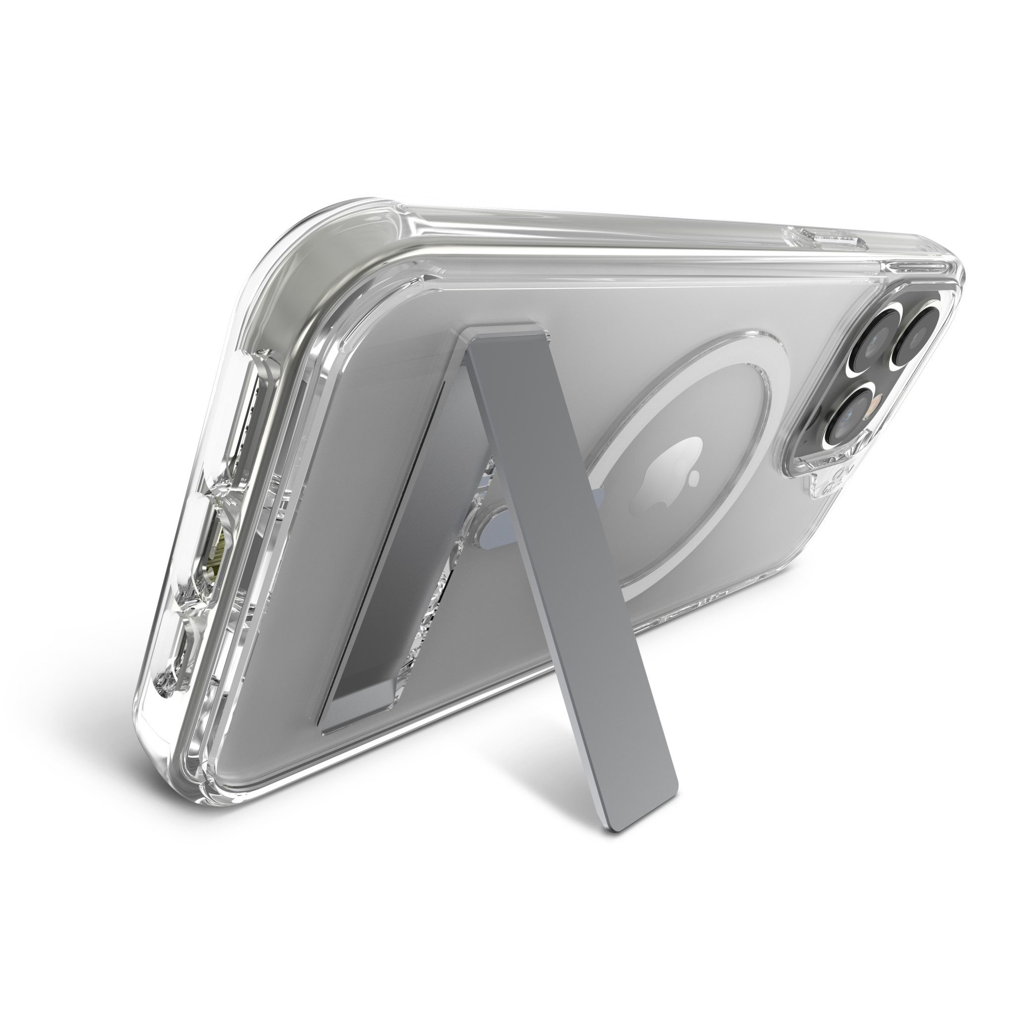 Gear4 Crystal Palace Snap Case w/ Kickstand with Magsafe for iPhone 15 Pro Max clear