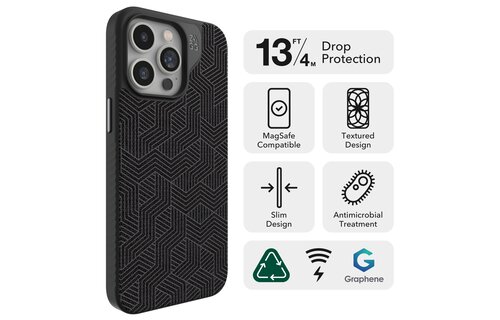 Gear4 London Snap Case with Magsafe for iPhone 15 Pro Max Gray Geo