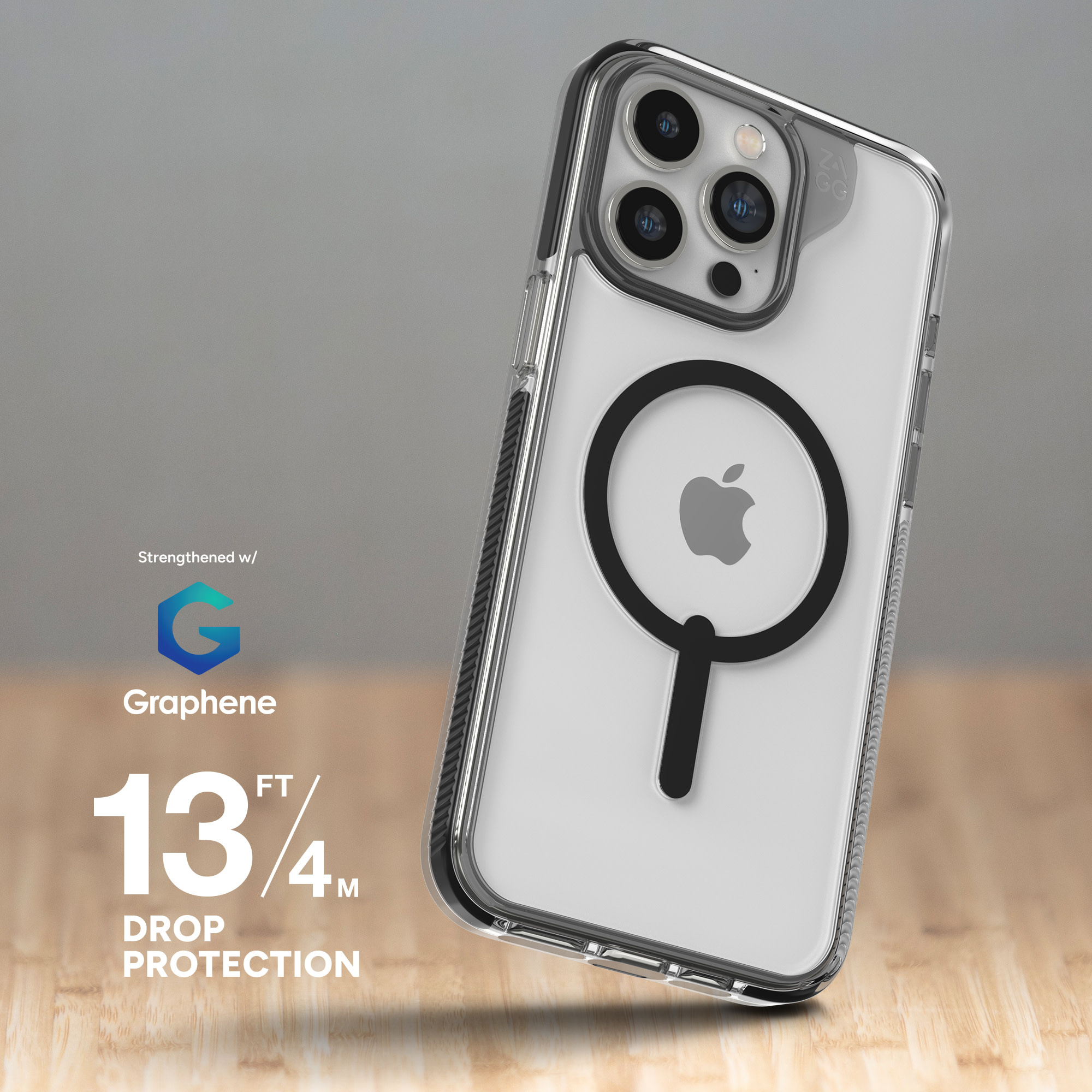Gear4 Santa Cruz Snap Case with Magsafe for iPhone 15 Pro Max Clear/Green