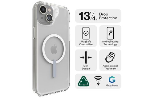 Gear4 Crystal Palace Snap Case with Magsafe for iPhone 15 Plus/14 Plus Clear
