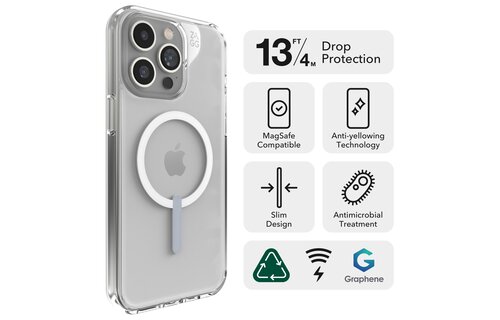 Zagg Crystal Palace Snap Case with Magsafe for iPhone 15 Pro Max Clear