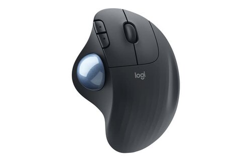 Logitech M575 Ergo Wireless Trackball Mouse Black For Business