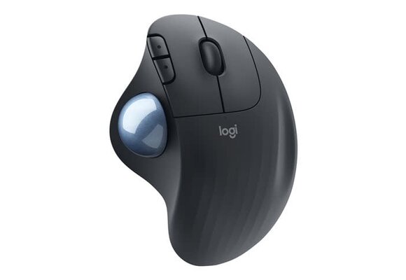Logitech M575 Ergo Wireless Trackball Mouse Black For Business