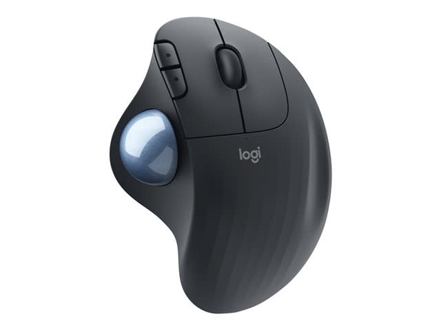 Logitech M575 Ergo Wireless Trackball Mouse Black For Business