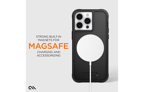 Case-Mate Ultra Tough D30 MagSafe Case for iPhone 15 Pro Max Black