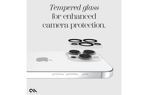 Case-Mate Rear Camera Glass Protector for iPhone 15 Pro Max/15  Pro ONLY - Clear