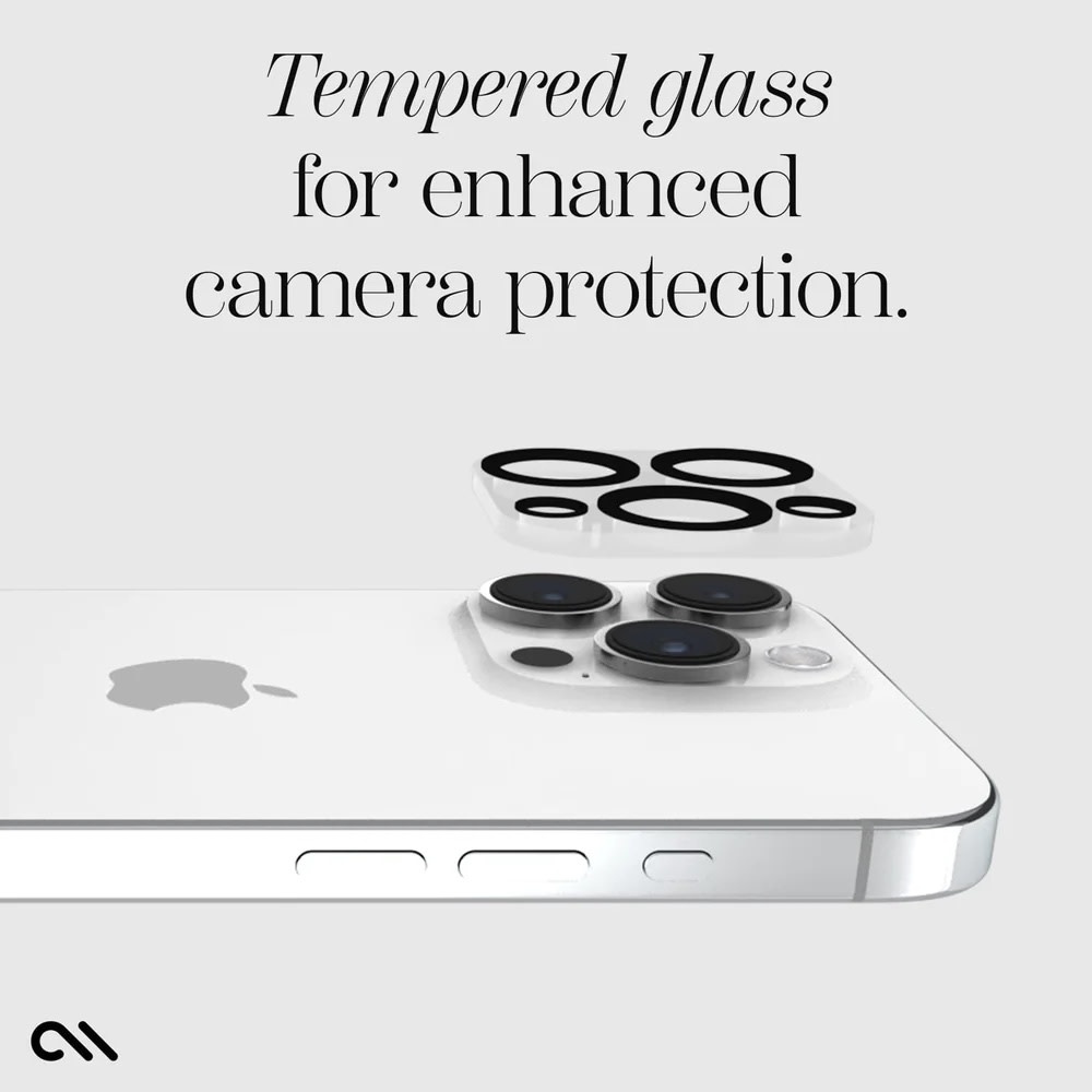 Case-Mate Rear Camera Glass Protector for iPhone 15 Pro Max/15  Pro ONLY - Clear