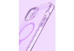 Itskins Supreme Clear Case for iPhone 15 - Little Purple/Light Purple Print
