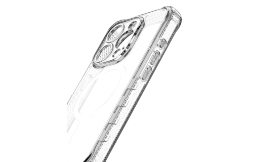Itskins Supreme Clear Case for iPhone 15 Pro - Transparent White Print