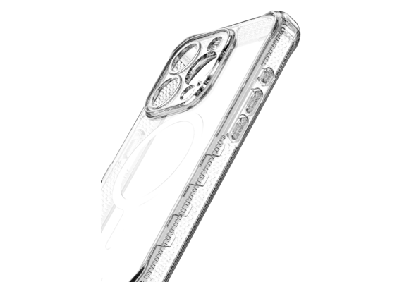 Itskins Supreme Clear Case for iPhone 15 Pro - Transparent White Print
