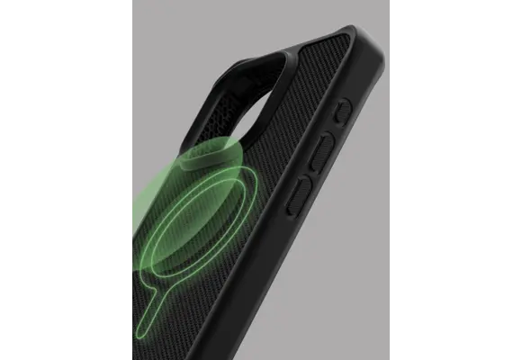 Itskins Ballistic R Nylon Case w/ Magsafe for iPhone 15 Pro  - Black