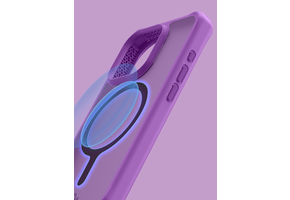 ItSkins Hybrid R Frost Case w/ Magsafe for iPhone 15 Pro - Deep Purple