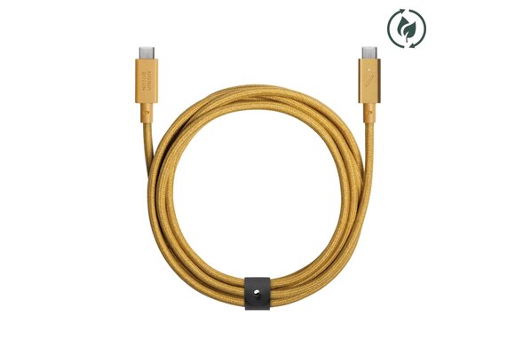 Native Union Belt Cable Pro 240w USB-C to C, 2.4m (8ft) - Kraft