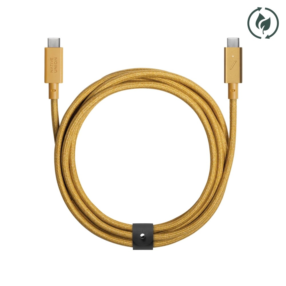 Native Union Belt Cable Pro 240w USB-C to C, 2.4m (8ft) - Kraft