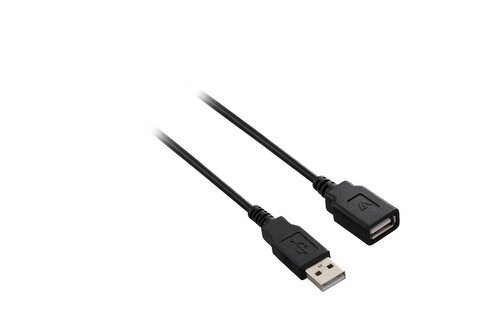 V7 USB 2.0 Extension Cable (Black) 2m (6.6ft)