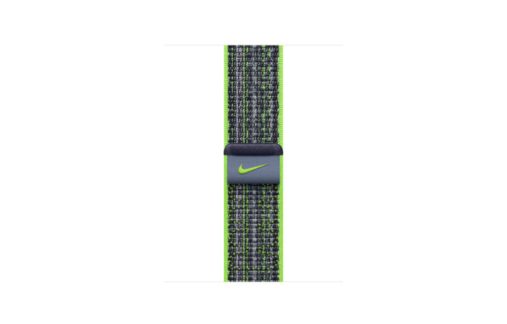 Apple Watch Band - 38/40/41/42mm (series 10 only) Green/Blue Nike Sport Loop (fits 130-190mm wrists)