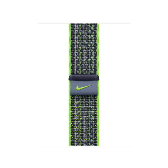 Apple Watch Band - 38/40/41/42mm (series 10 only) Green/Blue Nike Sport Loop (fits 130-190mm wrists)