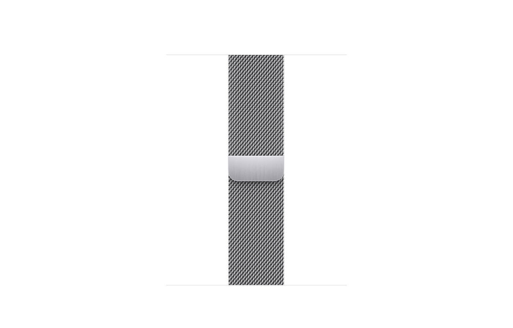 Apple Watch Band - 38/40/41/(42mm for series 10 only) Silver Milanese Stainless Steel Loop (fits 130-180mm wrists)